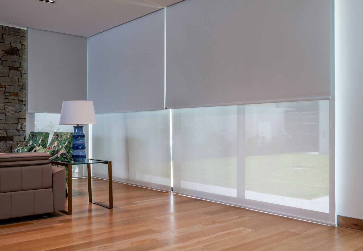 remote living room blinds